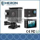 2016 New arrive Ultra HD 4K sport DV 170 degrees Wide Angle Sports Camera 2-inch Screen action camera 4k
