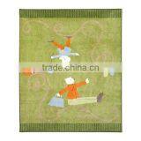 Carpet Fringe Flower Pattern Hand Knotted Hello Kitty Children Carpet thumbnail-1