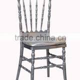 Tiffany Catering Acrylic Plastic High Back Crown Royal Chair for Wedding in Hotel Furniture thumbnail-3