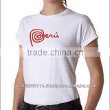 PERU BRAND LOGO COTTON WOMEN T-SHIRT thumbnail-1