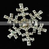 30mm Wholesales Excellet Quality Snowflake Pearl Alloy Crystal Rhinestone Button For Jewelry Garment Accessory