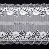 20cm Width Nylon Spandex Lace Trim for Lingerie Dress Eco Friendly elastic Lace Fabric