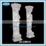 Carved Stone Lady Statue Pillar thumbnail-1