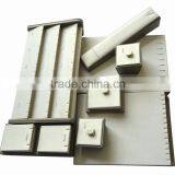 Luxury Countertop Special-purpose Wooden PU Leather Display Stand For Necklace. thumbnail-2