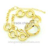 Fashionable Jewelry Cheap Price Stainless Steel Gold Plated Locket Bracelet thumbnail-2