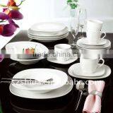 20pcs Porcelain Dishes Super White