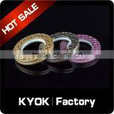KYOK Diamond Metal Material Elegant Decorative Curtain Rings,wrought Iron Curtains Rod Poles Rings thumbnail-4