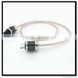 High End Performance Audiocrast OCC & OCC Silver Plated Power Cable With Carbon Fiber US Power Plug
