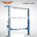 China 4000kgs Manual Locked Release Asymmetric Column Clear Floor Lift VT240TB thumbnail-1