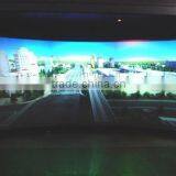 Curved Frame Screen 106" 16:9, 3D Perforated Video Fabric, Aluminium Frame Covered thumbnail-2
