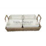 New Design! Bowl Water Hyacinth Tray With Good Price thumbnail-1