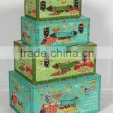 MDF Handmade Vintage Decorative Painted Antique Wooden Trunk thumbnail-1
