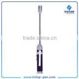 New Design Laser Glitter Cutting Metal Ball Pen thumbnail-3