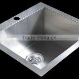 Topmount 304 Steel Single Bowl Handmade Kitchen Sink thumbnail-2