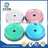 Colorful Screw Metal Caps for Drinking Bottles