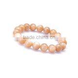The Gopali Jewellers Peach Moonstone Beaded Bracelet Reiki Jewelry thumbnail-1
