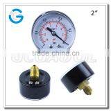 High Quality Black Steel Brass Internal Compound Vacuumeter