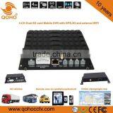 Two SD 4-CH Car Mobile DVR GPS 3G WIFI For Vehicles With Full-Metal Housing thumbnail-5