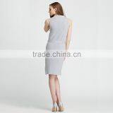 Fashion Lady Sleeveless Knitting Dress 2016 Summer Woman Thin Long Sweater Pullover Femme Robe De Tricot Lace Patchwork thumbnail-4