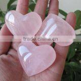 Wholesale Rose Quartz Heart Pendant for Wedding Gifts / Wholesale Crystal Hearts thumbnail-1
