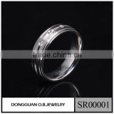Hot Selling Men's Silver And Gold Rings Design/316L Stainless Steel Ring For Men