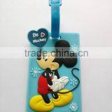 Cartoon Shape Soft PVC Airlines Bag Tag Travel Luggage Tag Animation
