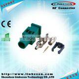 Fakra Z Plug Male Crimp Connector Waterblue thumbnail-2