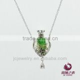 Heart Shape Essential oil Pendant Necklace Jewelry gift for business lady shopping online websites