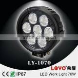 Wholesale 6inch 70w led round driving light off road atv