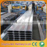 China Best Quality Auto Change Size C Purlin Roll Forming Machine thumbnail-2