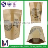 Made in China stand up zipper paper kraft bag for coffee