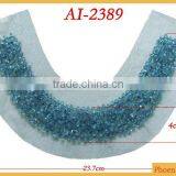 Bluesky Crystal Diamond Beaded Applique AI-2389 thumbnail-1
