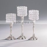 Beautiful crystal candle holder for table decoration