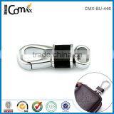 Silver 19mm Tail Leather Coated Metal Clasp for Purse and Bracelet thumbnail-2