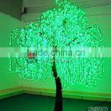 Green Led Weeping Willow Tree Lamp for Street Decoration