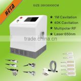 Heta 1000C vacuum cavitation rf/ ultra cavitation tripolar rf/ vacuum rf cavitation with 40khz cavitation