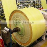 Plastic Material and Flexo Printin Surface Handling pp woven bag roll,pp woven fabric