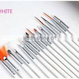 Wholesale 15pcs per Set Wood Handle Nail Round Oil Artist Paint Brush Pen Set for Art Painting thumbnail-3