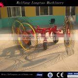 Trailer Mounted High Quality 4 Wheel Hay Rake,hay Tedder for Sale thumbnail-2