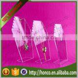 Best Selling Clear Colour Acrylic Necklace Stand Jewelry Rack Display,wave Edge thumbnail-1