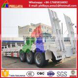 Heavy Duty Low Flat Bed Flatbed Semi Truck Trailer Manufacturer With Ladder and Mudguards thumbnail-4