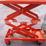 100KG Hand Hydraulic Scissor Lift Table Truck thumbnail-2