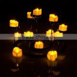 Amazon Hot Seller Led Yellow Flicking Tealight Drop Tear Led Tealight Candle Flameless Tealight Candles Battery Powered Candles thumbnail-4