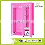 Store More Beautiful Pink Fabric Livingroom Wardrobe Closet thumbnail-1