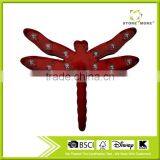 Store More Carnival Home Deco Red Dragonfly Metal Wall Art LED Light thumbnail-1