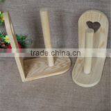 Handmade Decorative Funny Toilet Wrapping Paper Wooden Roll Holder thumbnail-1