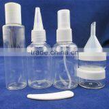 Plastic Transparent Travel Bottle Set for Women Bathroom thumbnail-2