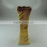 Cheap Wholesale Stocklot Golden Ceramic Vase for Flower/decorate thumbnail-1