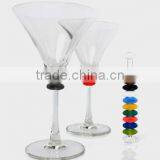 Wholesale 3D Designed FDA /LFGB Food Grade Glass Drink Cup Identifier Silicone Tea Cup Party Glass Marker thumbnail-6