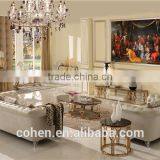 Luxury Home Living Room Stainless Steel Console Table in Golden Color F818G thumbnail-3
